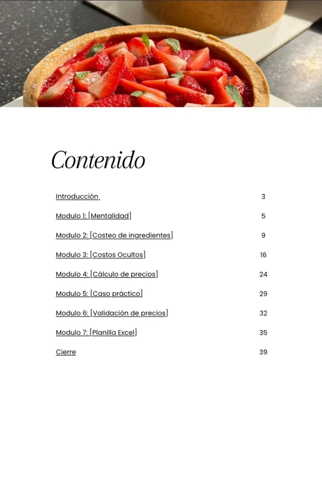 Pastelería Rentable + Excel — imagen 3 del recetario